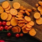 Carrots sliced for healthy snacks at work