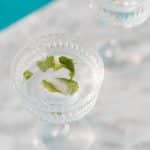 Mint leaves freshen up iced tea pitchers